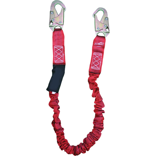 ShockSorb Internal Shock Lanyard, 6', Snap Hook Center, Snap Hook Leg Ends, Polyester Nia-Chem Ltd.