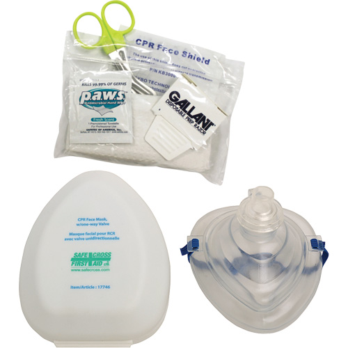 Ensemble de masque RCR de poche et accessoires, Masque r&eacute;utilisable, Classe 2 Nia-Chem Ltd.