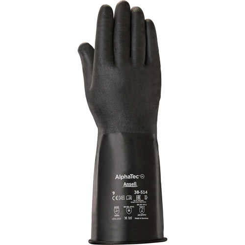AlphaTec&reg; 38-514 Gloves, Size 7, 14" L, Butyl Rubber, 14-mil Nia-Chem Ltd.