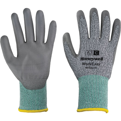 Gants de protection contre les coupures WorkEasy, Taille 6/T-petit, Calibre 13, Rev&ecirc;tement Polyur&eacute;thane, Enveloppe en PEHP/Fibre de verre, ASTM ANSI niveau A3/EN 388 niveau C Nia-Chem Ltd.