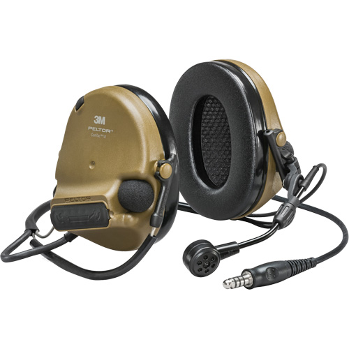 Casque VI NIB avec fils de sortie unique Peltor ComTac, Style Cordon cervical, 22 dB Nia-Chem Ltd.