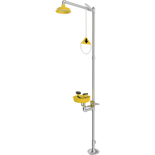 Combination Emergency Shower & Eyewash Station, Pedestal Nia-Chem Ltd.