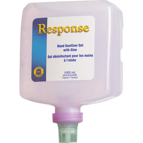 Response&reg; Hand Sanitizer Gel with Aloe, 1000 ml, Pump Bottle, 70% Alcohol Nia-Chem Ltd.