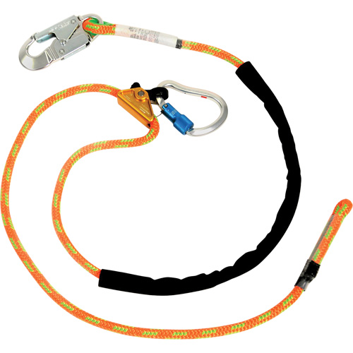 Adjustable Rope Lanyard, 1 Legs, 6', CSA Class F, Polyester Nia-Chem Ltd.