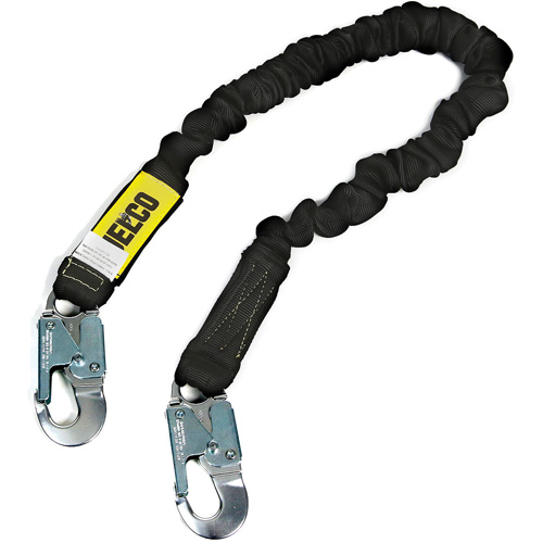 Arc Flash Lanyard, 6', Locking Snap Hook Center, Locking Snap Hook Leg Ends, Nylon Nia-Chem Ltd.