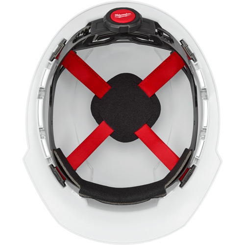 Casque de s&eacute;curit&eacute; &agrave; bordure avant, R&eacute;pond aux normes CSA type 1, Suspension Rochet, Ventil&eacute; Nia-Chem Ltd.
