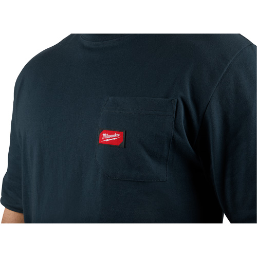 T-shirt robuste avec poche, Hommes, Petit, Bleu Nia-Chem Ltd.