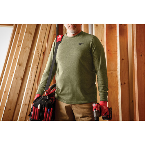Hybrid Work Tee Shirt, Men's, Small, Green Nia-Chem Ltd.