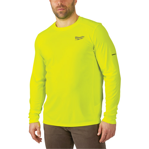 Chandail l&eacute;ger &agrave; haute visibilit&eacute; Workskin, Hommes, Petit, Jaune Nia-Chem Ltd.