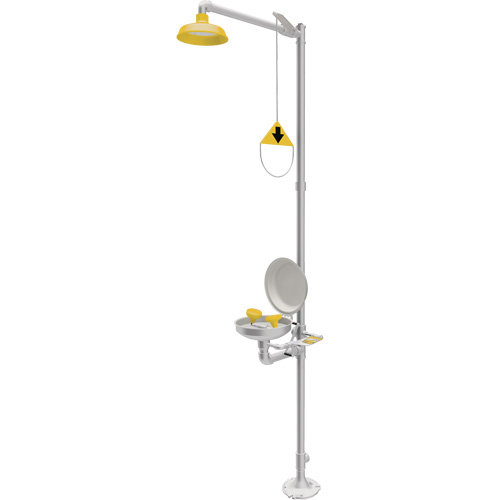 Combination Emergency Shower & Eyewash Station, Pedestal Nia-Chem Ltd.