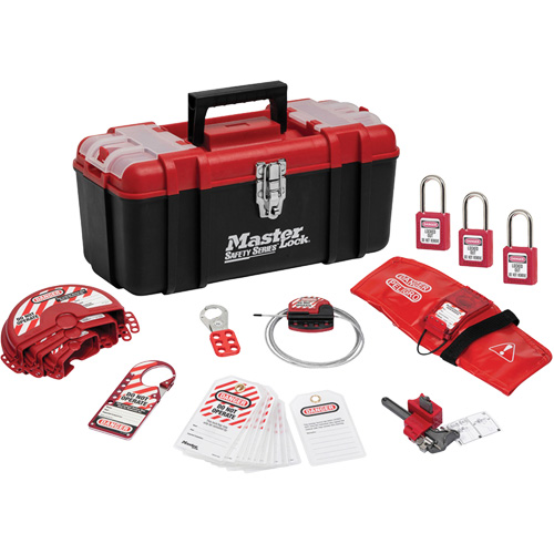 Standard Personal Lockout Kit with Zenex Thermoplastic Locks, Valve Kit, 13 Components Nia-Chem Ltd.