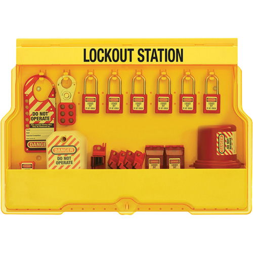 Premier Electrical Lockout Station, Thermoplastic Padlocks, 16 Padlock Capacity, Padlocks Included Nia-Chem Ltd.