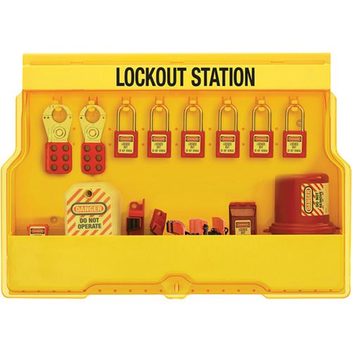 Premier Electrical Lockout Station, Thermoplastic Padlocks, 16 Padlock Capacity, Padlocks Included Nia-Chem Ltd.