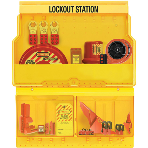 Premier Valve & Electrical Deluxe Lockout Station, None Padlocks, 32 Padlock Capacity, Padlocks Not Included Nia-Chem Ltd.