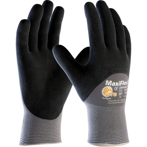 ATG MaxiFlex&reg; Ultimate Touchscreen Compatible Gloves, Large, Nitrile Coating, 15 Gauge, Nylon/Elastane Shell Nia-Chem Ltd.