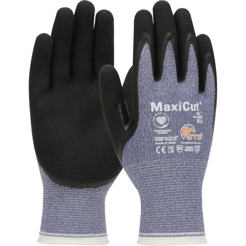 Gants r&eacute;sistants aux coupures dans un milieu de travail huileux ATG MaxiCut, Taille Grand, Calibre 15, Rev&ecirc;tement Nitrile, Enveloppe en Fil technique, ASTM ANSI niveau A3/EN 388 niveau 4/EN 388 niveau C Nia-Chem Ltd.