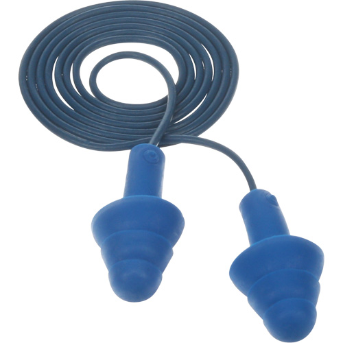 Bouchons d'oreilles pr&eacute;moul&eacute;s E-A-R Ultrafit , Avec cordon, Taille unique, Vrac - Sac en poly, NRR dB NRR 25 dB Nia-Chem Ltd.