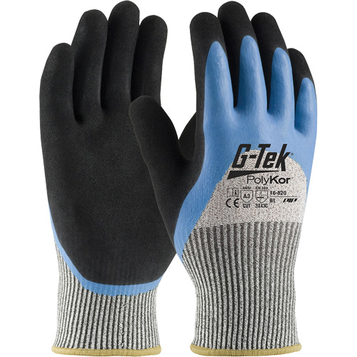 Gants isol&eacute;s r&eacute;sistants aux coupures G-Tek PolyKor, Taille Petit, Calibre 13, Rev&ecirc;tement Latex de caoutchouc, Enveloppe en Fil technique, ANSI/ISEA 105 niveau 3 Nia-Chem Ltd.