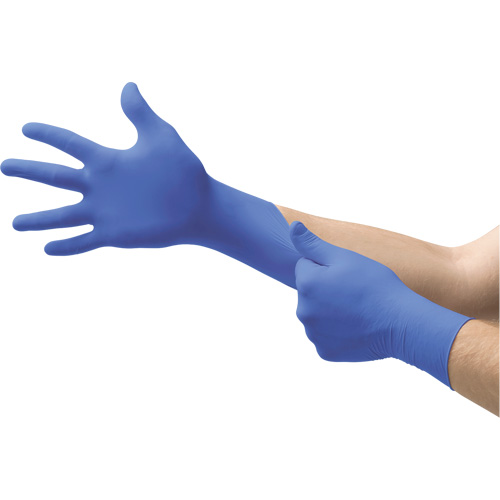 Gants Microflex N85, T-petit, Nitrile, 3,5 mils, Sans poudre, Bleu, Classe 2 Nia-Chem Ltd.
