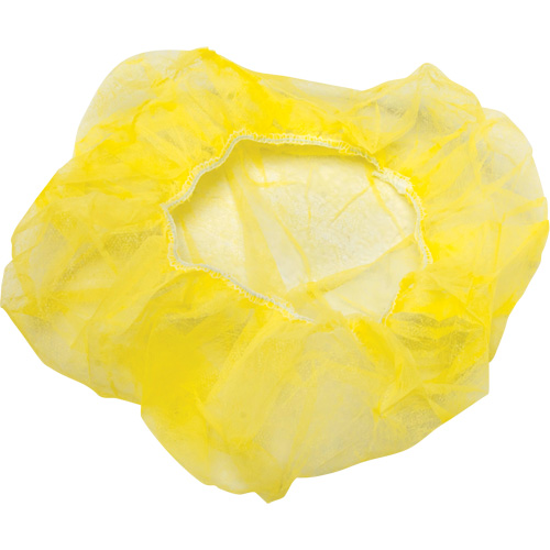 Bouffant Caps, Polypropylene, 21", Yellow Nia-Chem Ltd.