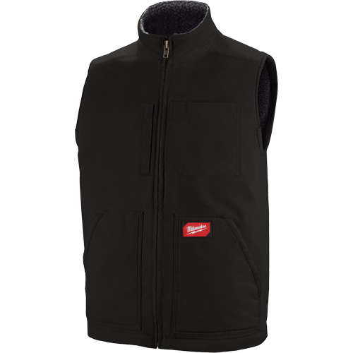 Veste doubl&eacute;e en sherpa ultra-r&eacute;sistante, Hommes, Petit, Noir Nia-Chem Ltd.