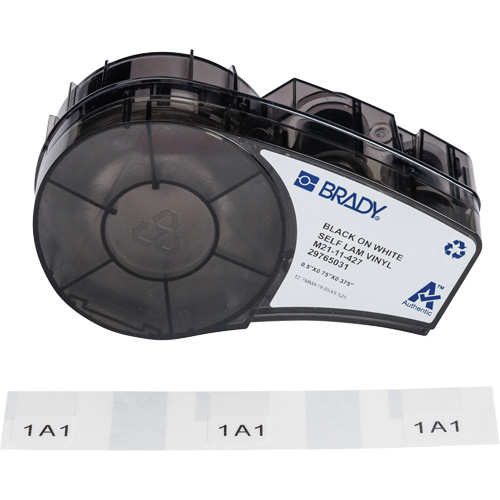 &eacute;tiquettes enveloppantes autoplastifiantes avec ruban, Noir Nia-Chem Ltd.