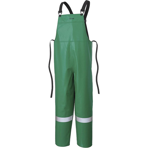 P43 035 CA-43&reg; FR Chemical- & Acid-Resistant Safety Bib Pants, Small, Green Nia-Chem Ltd.
