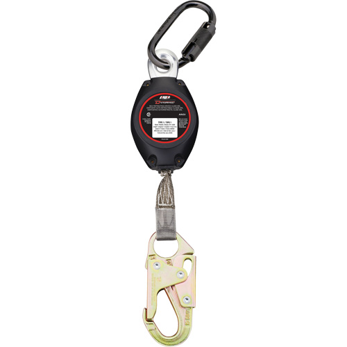 Dynamic Small Snap Hook Self-Retracting Lifeline, 7', Polyester, Swivel Nia-Chem Ltd.