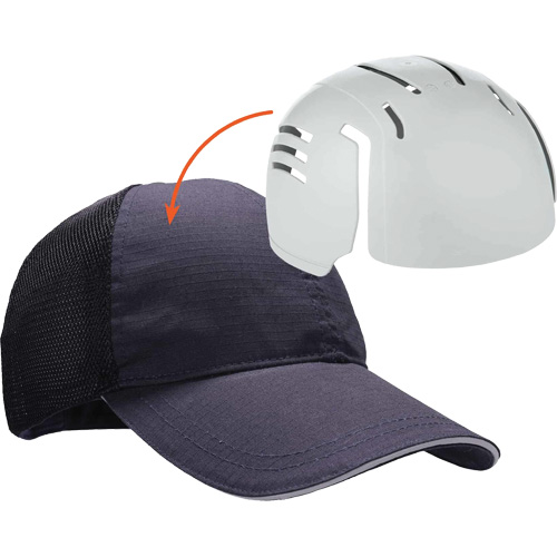 Skullerz 8946 Standard Baseball Cap with Bump Cap Insert, Navy Blue Nia-Chem Ltd.