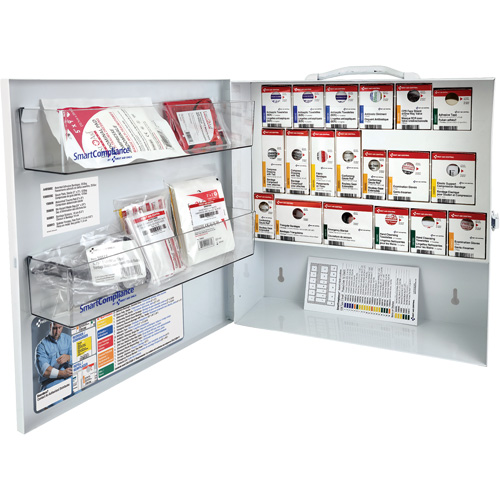 Armoire pour premiers soins SmartCompliance, R&eacute;pond &agrave; la norme CSA Z1220-17 type 2 environnements &agrave; faible risque, Petit (2-25 travailleurs) Nia-Chem Ltd.