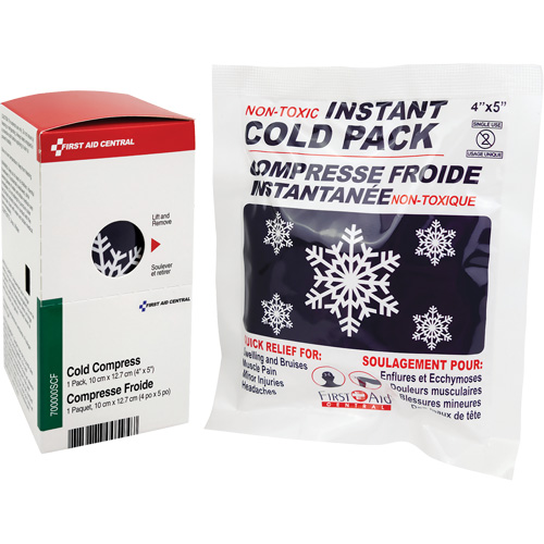 SmartCompliance&reg; Refill Instant Compress, Cold, Single Use, 4" x 5" Nia-Chem Ltd.