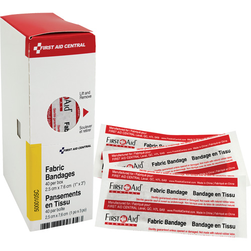 Recharge de bandages adh&eacute;sifs SmartCompliance, Rectangulaire/carr&eacute;e, 3", Tissu, Non st&eacute;rile Nia-Chem Ltd.