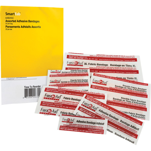 SmartCompliance&reg; Refill Adhesive Bandages, Assorted, Fabric/Plastic, Non-Sterile Nia-Chem Ltd.
