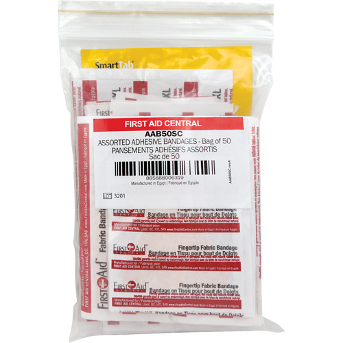 SmartCompliance&reg; Refill Adhesive Bandages, Assorted, Fabric/Plastic, Non-Sterile Nia-Chem Ltd.