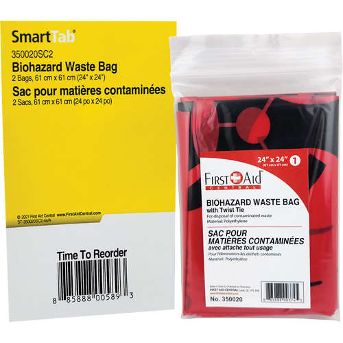 SmartCompliance&reg; Refill Waste Bags, Bio-Hazard, 24" L x 24" W Nia-Chem Ltd.