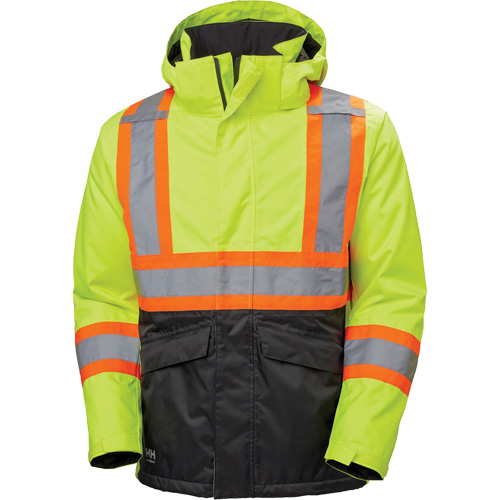 Veste d'hiver Alta, Polyester, Noir/Jaune lime haute visibilit&eacute;, Petit Nia-Chem Ltd.