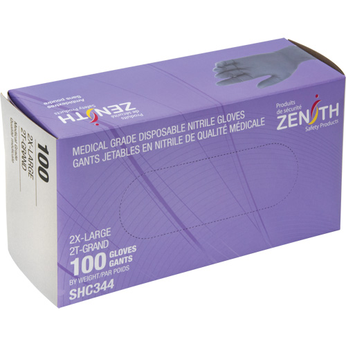 Medical Grade Disposable Gloves, 2X-Large, Nitrile, 6-mil, Powder-Free, Black, Class 2 Nia-Chem Ltd.