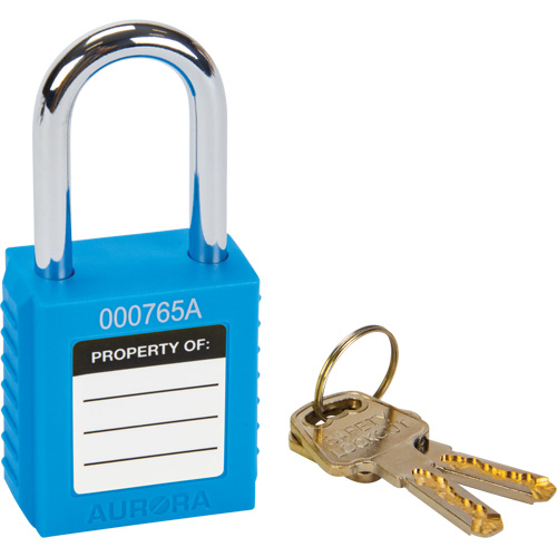 Lock for Lockouts, Safety Padlock, Keyed Different, Thermoplastic, 1-1/2" Width Nia-Chem Ltd.