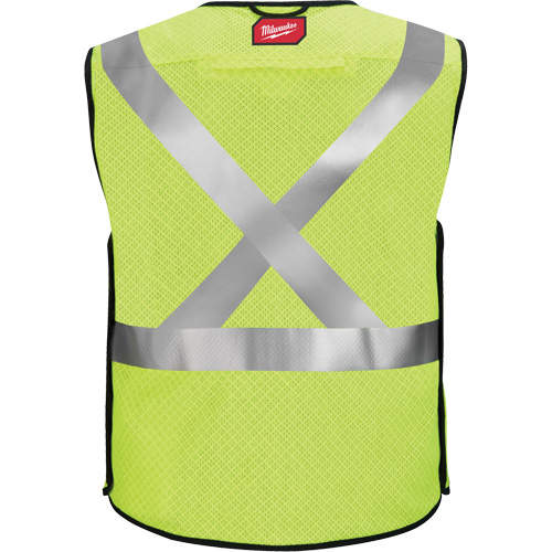 Gilet de s&eacute;curit&eacute; &agrave; maille d&eacute;tachable, Noir/Jaune lime haute visibilit&eacute;, Moyen/Petit Nia-Chem Ltd.