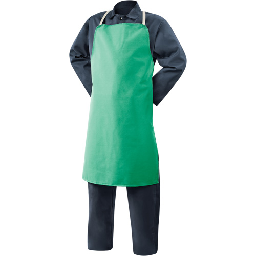 Weldlite Fire-Resistant Cotton Apron, Bib, 36" L, Green Nia-Chem Ltd.