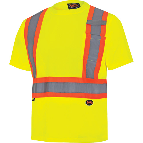 6991 Chandail de s&eacute;curit&eacute; en il-de-perdrix, Polyester, 3T-Grand, Jaune lime haute visibilit&eacute; Nia-Chem Ltd.