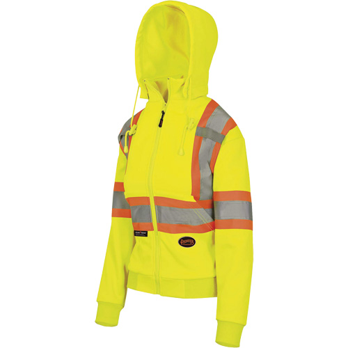 6925W Chandail &agrave; capuche avec fermeture &eacute;clair pour femme, T-petit, Jaune haute visibilit&eacute; Nia-Chem Ltd.