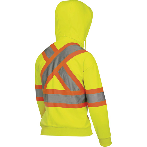 6925W Chandail &agrave; capuche avec fermeture &eacute;clair pour femme, T-petit, Jaune haute visibilit&eacute; Nia-Chem Ltd.