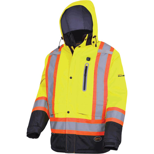 5408 Veste imperm&eacute;able &agrave; isolation thermique, Hommes, Petit, Jaune lime haute visibilit&eacute; Nia-Chem Ltd.