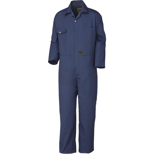 515 Coveralls with Brass Zipper, Men's, Navy Blue, Size 36 Nia-Chem Ltd.