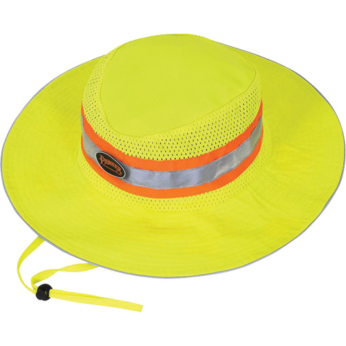 279 Chapeau de garde forestier avec sangle, Jaune lime haute visibilit&eacute;, Polyester Nia-Chem Ltd.
