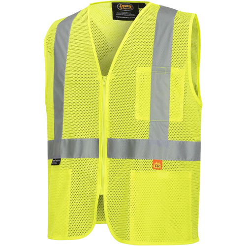 6944 FR Safety Vest, High Visibility Lime-Yellow, Small, Polyester Nia-Chem Ltd.