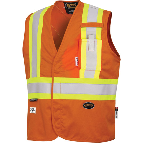 7728 FR-Tech&reg; Flame-Resistant Arc Safety Vest, Small, High Visibility Orange, 10 cal/cm² Nia-Chem Ltd.
