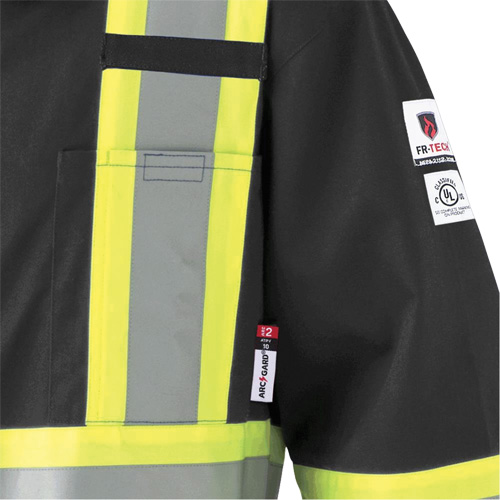 7702BKT Combinaison FR-Tech contre les arcs, Taille 40 (grand taille), Noir, 10 cal/cm² Nia-Chem Ltd.