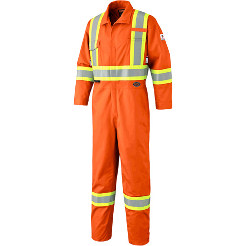 7705T Combinaison ignifuge FR-Tech avec fermetures &agrave; glissi&egrave;re aux jambes, Taille 40 (grand taille), Orange haute visibilit&eacute;, 9,7 cal/cm² Nia-Chem Ltd.